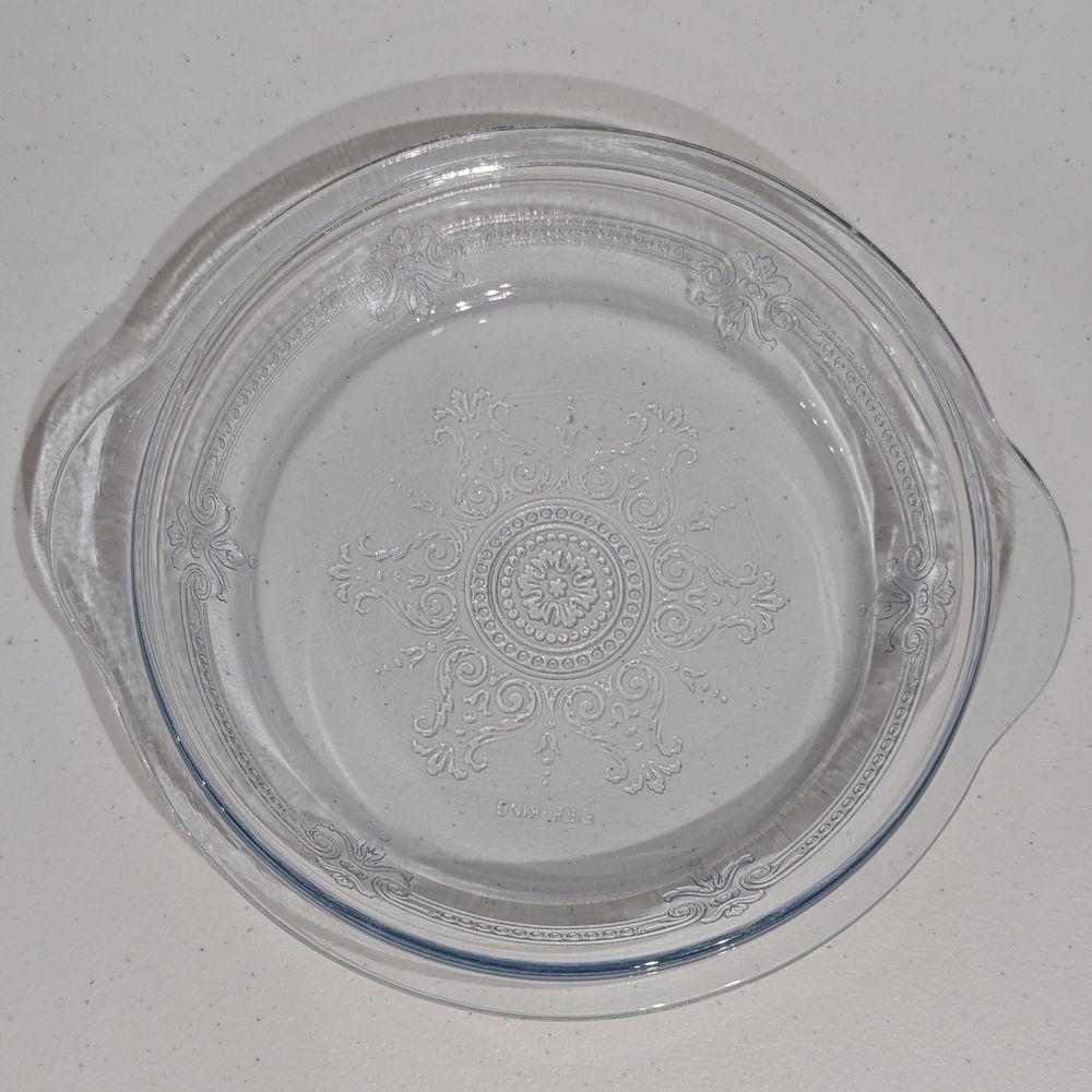 Vintage Fire-King Sapphire Blue Philbe Glass pie plate